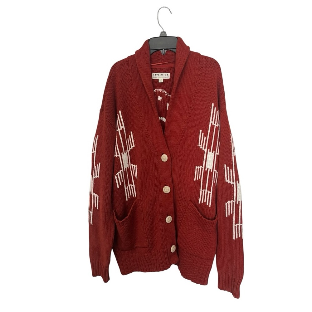 Idyllwind‎ By Miranda Lambert Terracotta Cream Southwestern Cardigan Bird XL